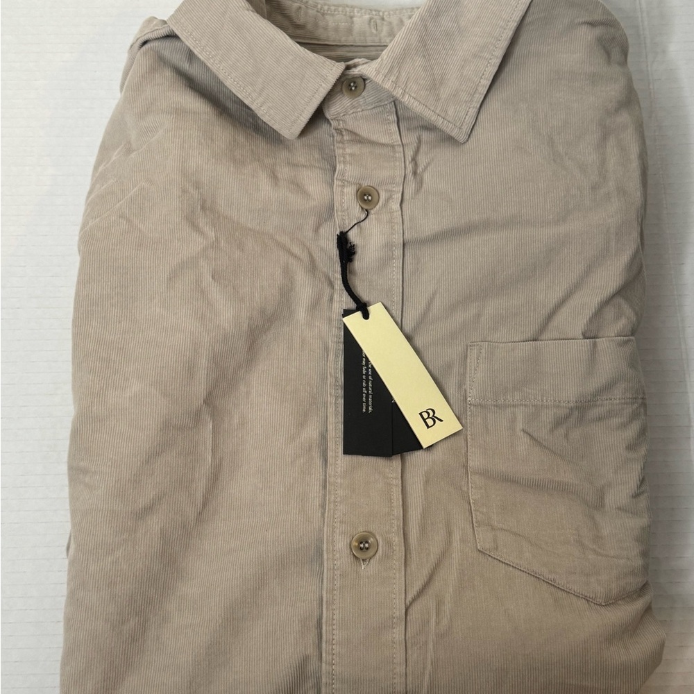 Banana Republic Light Tan Corduroy Shirt